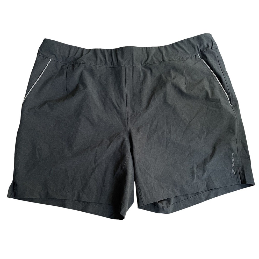 Brooks Fremont 7" Linerless Running‎ Shorts Gray XXL